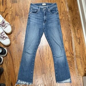 MOTHER The Insider Crop Step Fray- Girl Crush